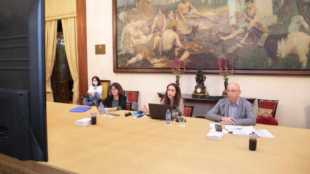 Yoya Neira durante una rueda de prensa.