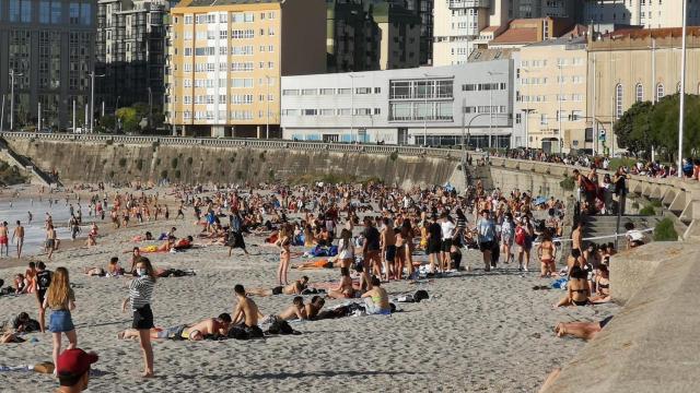 La playa del Orzán.