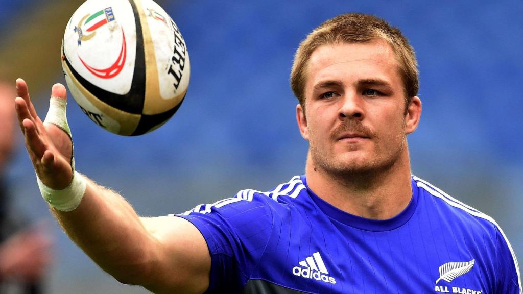 Sam Cane, durante un entrenamiento con Nueva Zelanda