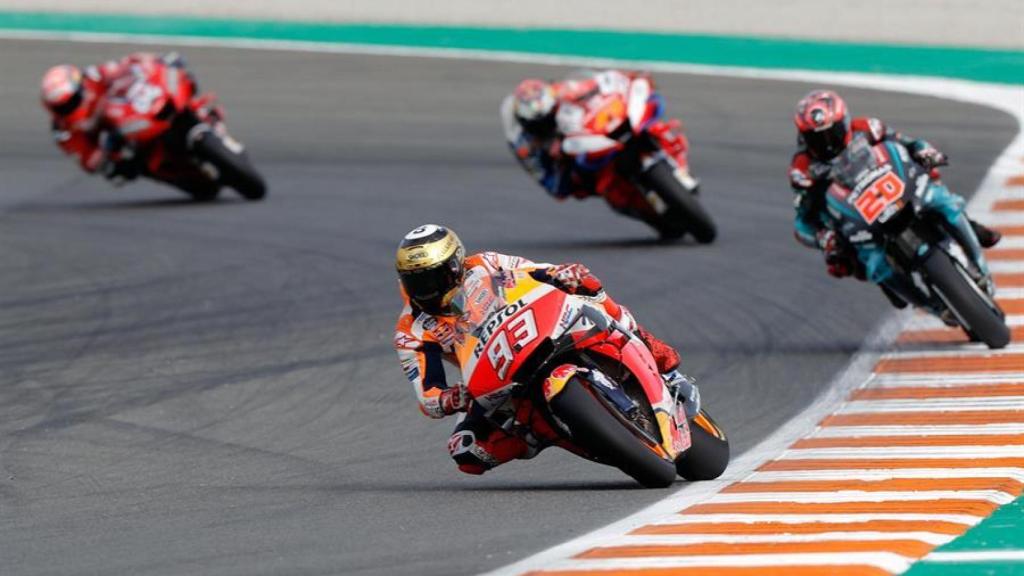 Marc Márquez, durante una carrera de MotoGP