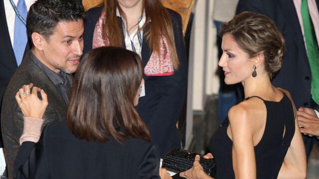 Letizia junto a Rodrigo Cortés en Oviedo en el año 2015.