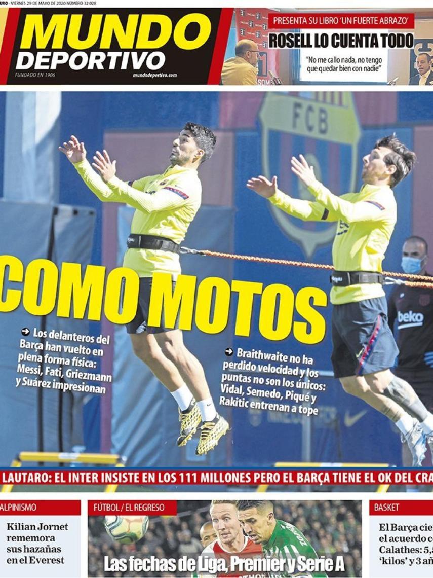 Portada Mundo Deportivo (29/05/2020)