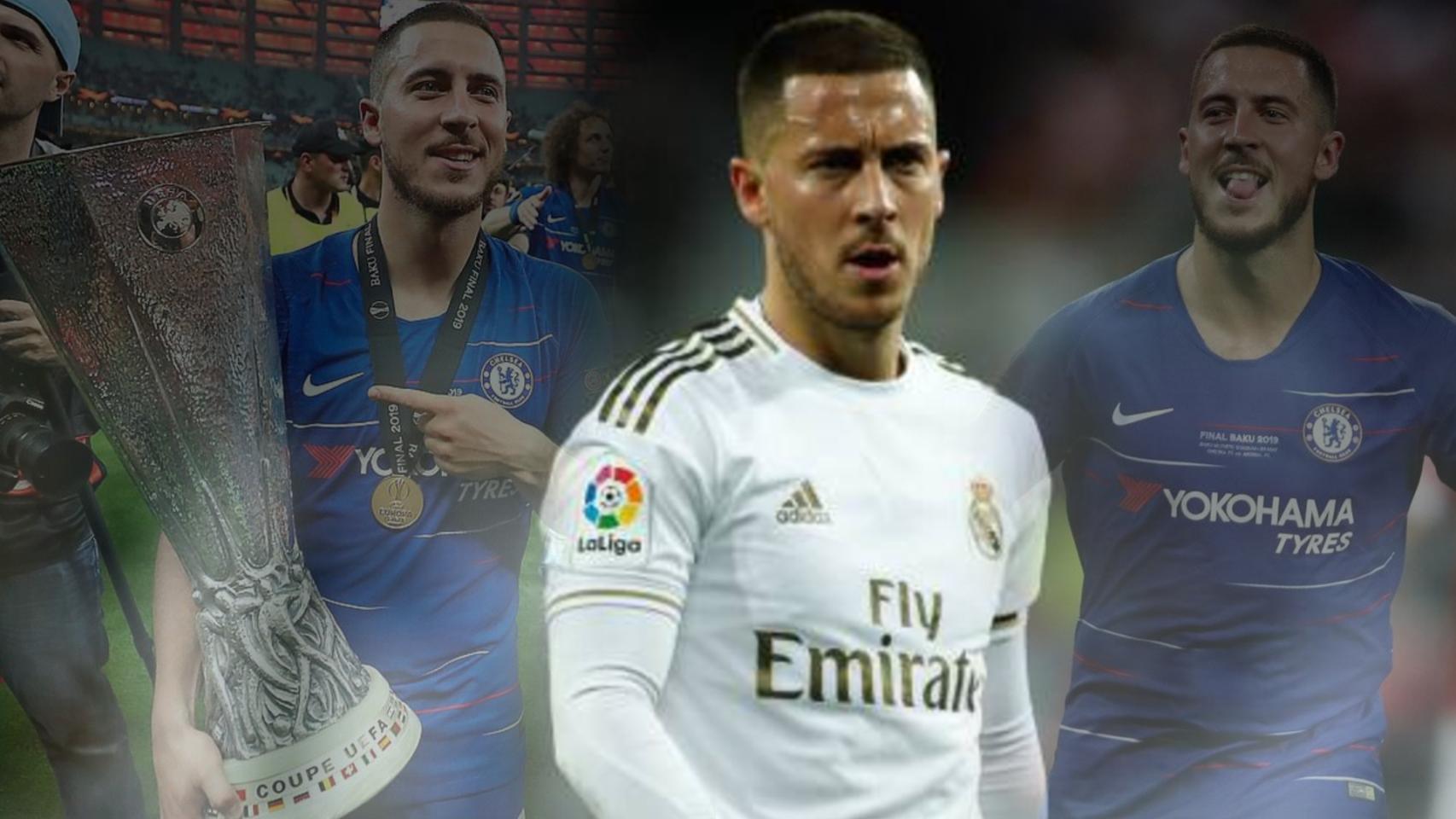 Eden Hazard con el Real Madrid y el recuerdo de la Europa League de su último año con el Chelsea