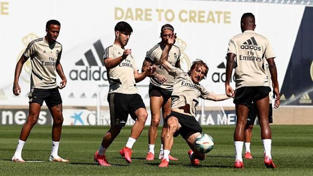 El Real Madrid se entrena en Valdebebas