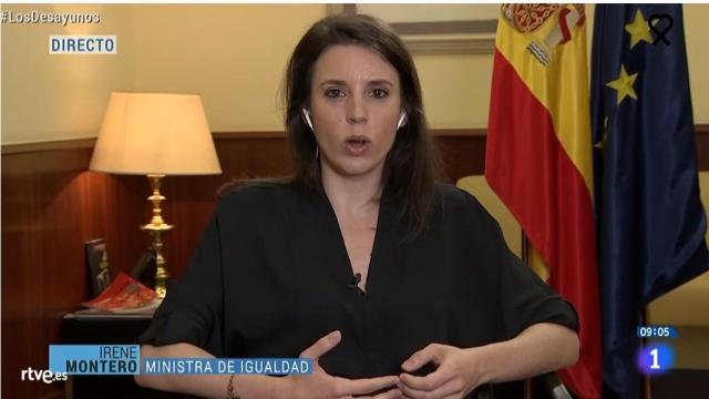 Irene Montero en 'Los Desayunos de TVE'.