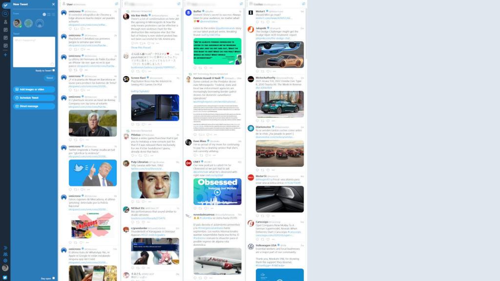 Tweetdeck ya permitía programar mensajes