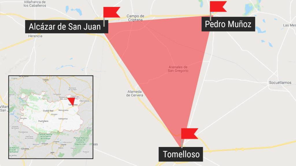 El triángulo del coronavirus en Castilla-La Mancha.