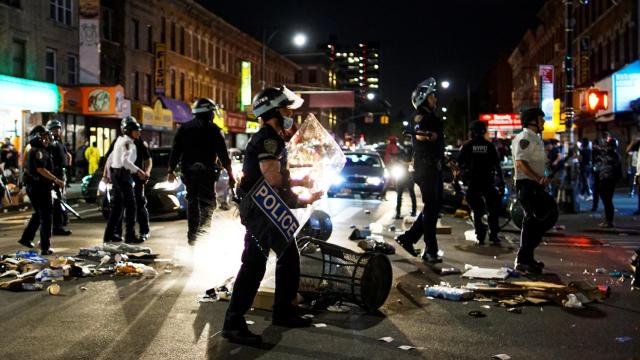 Disturbios en Nueva York.