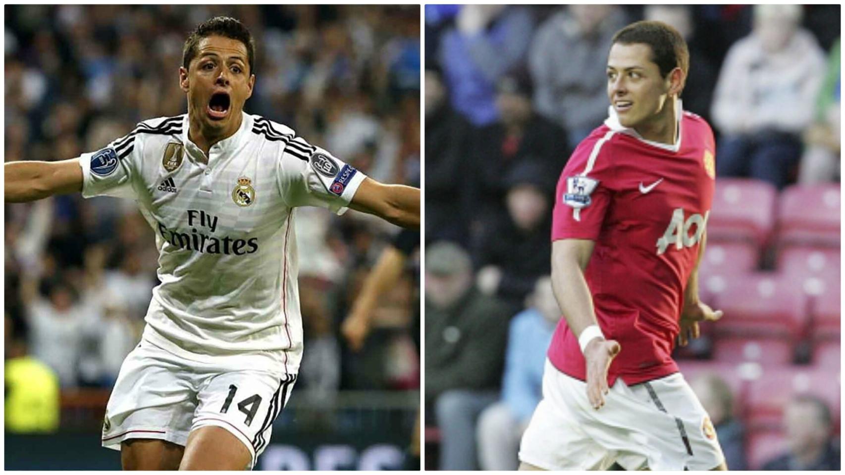 Chicharito, en el Real Madrid y en el Manchester United