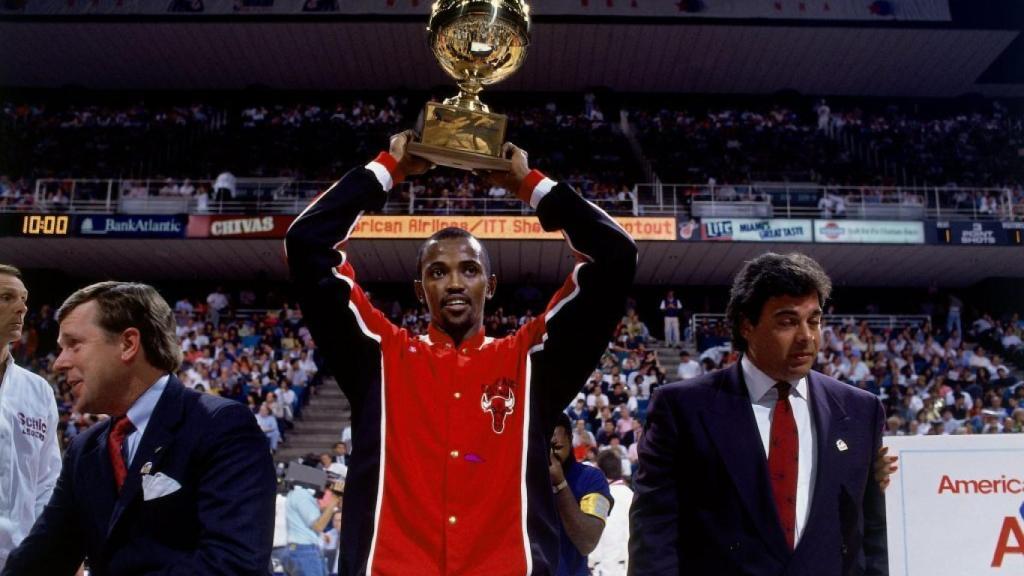 Craig Hodges, con los Chicago Bulls en 1990