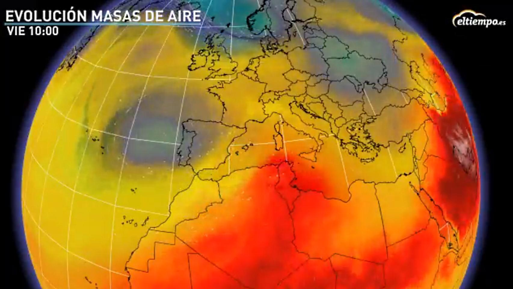 La borrasca fría que se situará sobre España en la segunda mitad de la semana. Eltiempo.es