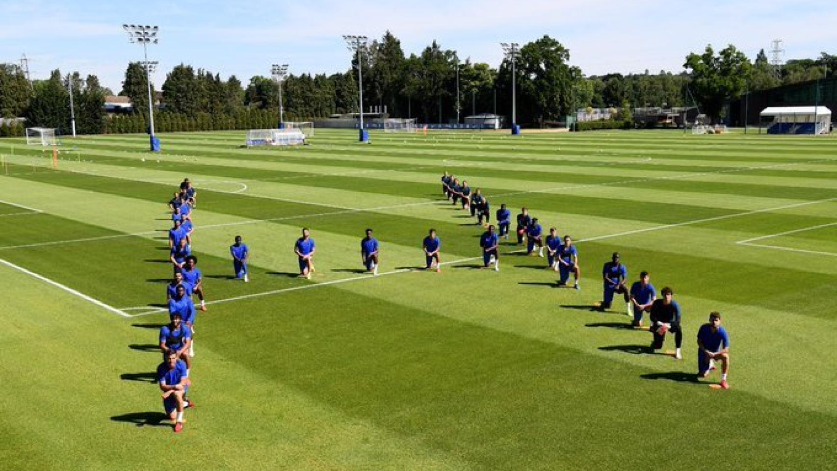 La protesta del Chelsea contra el racismo