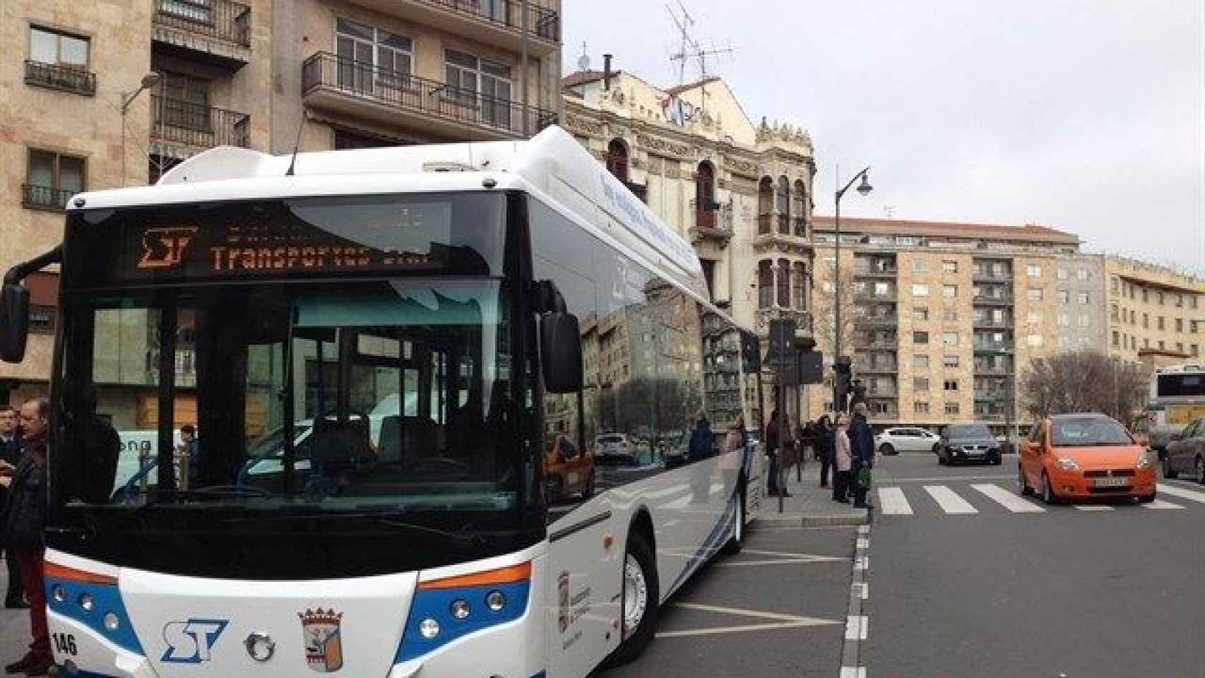 Imagen de archivo de un autobús en Salamanca
