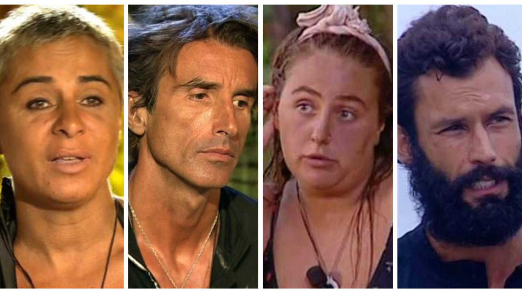 Los cuatro finalistas de 'Supervivientes' en montaje de JALEOS.