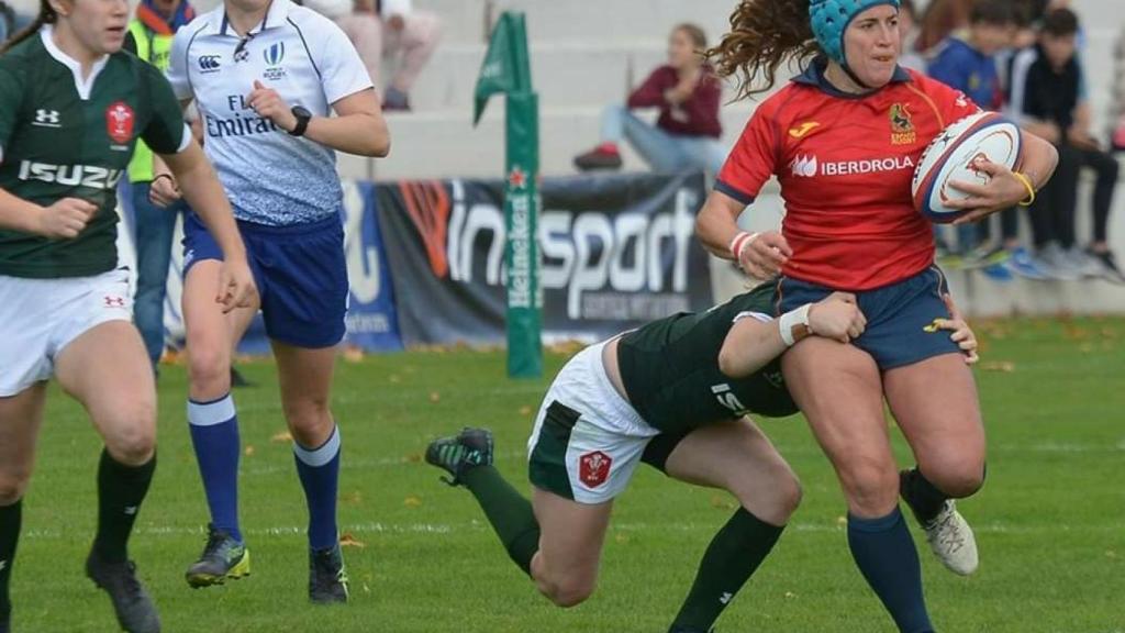 Isabel Rico, actual capitana de la selección española de rugby femenino