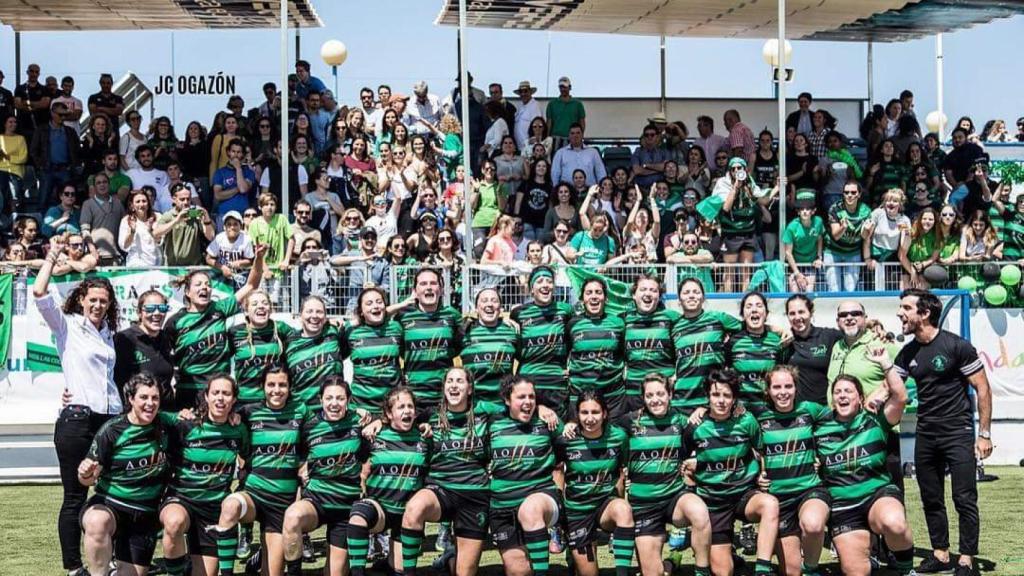 Las Cocodrilas, equipo campeón de la liga femenina de rugby en División de Honor
