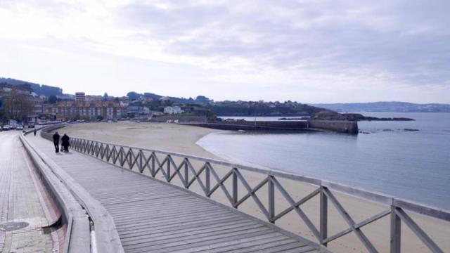 Vista de la playa de Mera