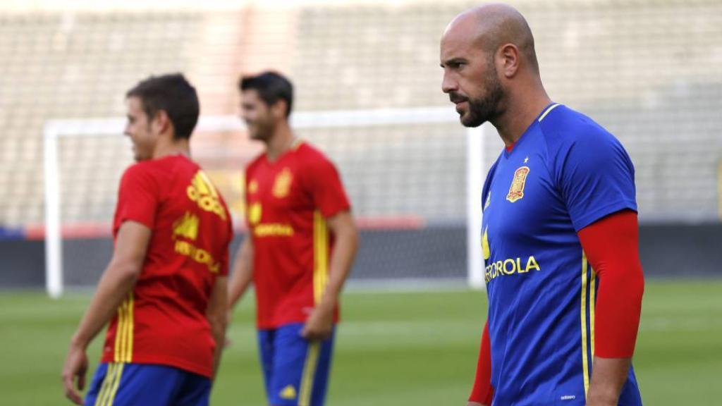 Pepe Reina, con la Selección