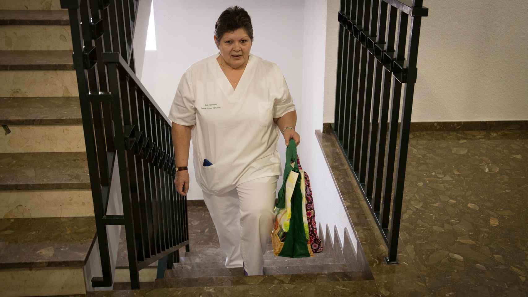 Nélida Giménez trabaja en ayuda a domicilio desde 2004.
