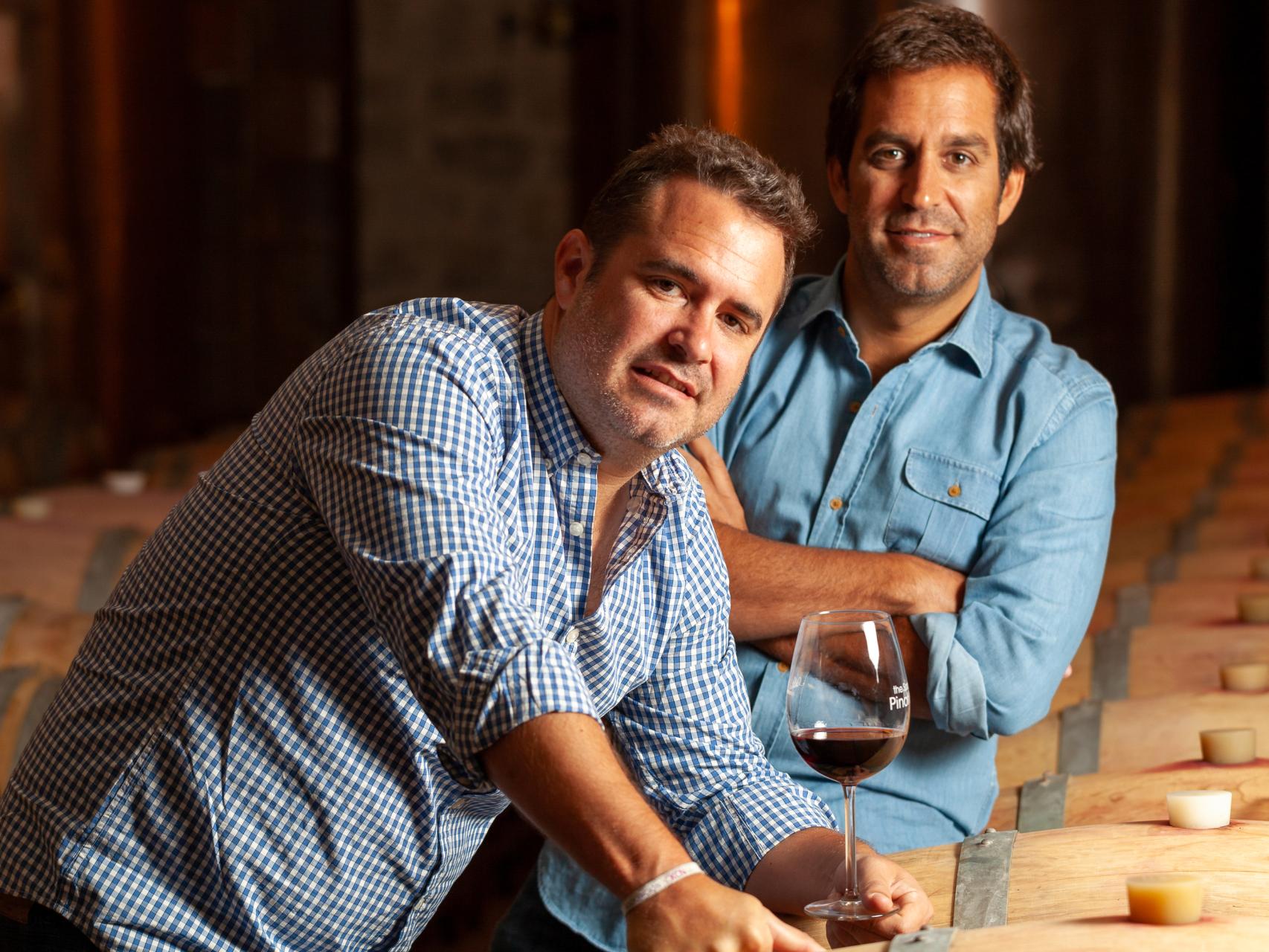 Diego y Hugo Ortega, propietarios de la bodega Alta Pavina.