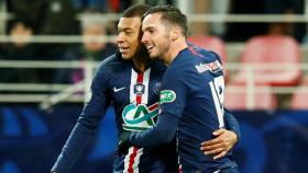 Mbappé y Sarabia, con el PSG