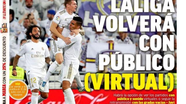 Portada MARCA (05/06/20)