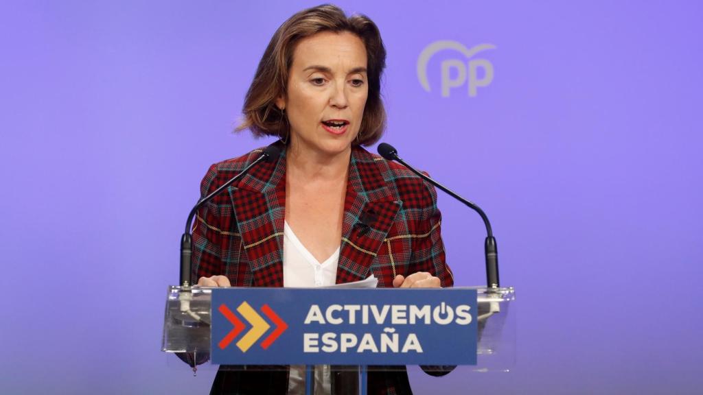 La portavoz parlamentaria del PP, Cuca Gamarra, en una imagen de archivo.