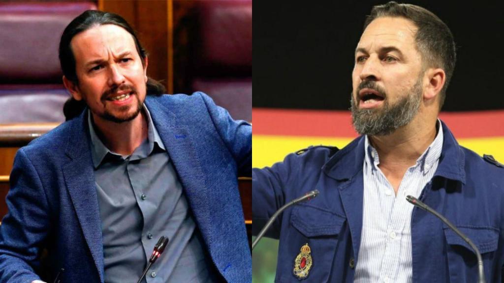 Pablo Iglesias y Santiago Abascal.