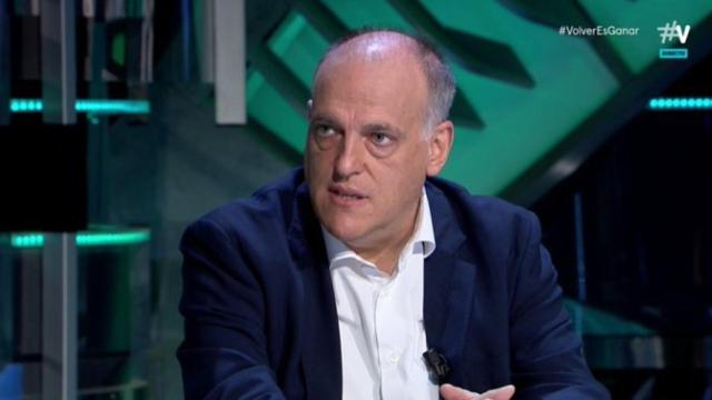 Javier Tebas, presidente de LaLiga, en El Partidazo de Movistar+