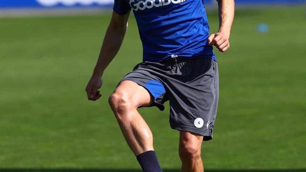 Illarramendi, durante un entrenamiento con la Real Sociedad