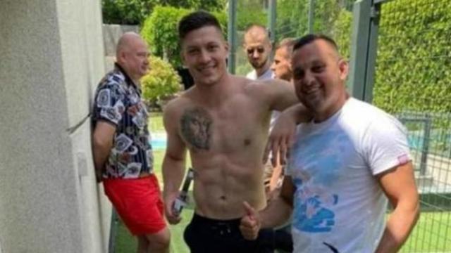 La polémica barbacoa de Luka Jovic