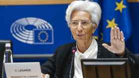 Christine Lagarde, durante una comparecencia en la Eurocámara