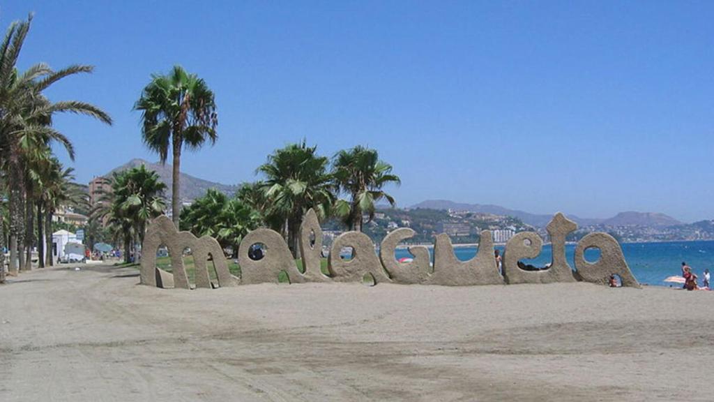 La playa de la Malagueta.