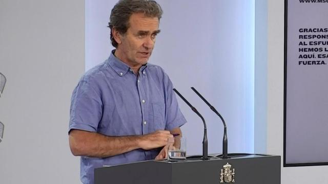 Fernando Simón este martes en rueda de prensa.