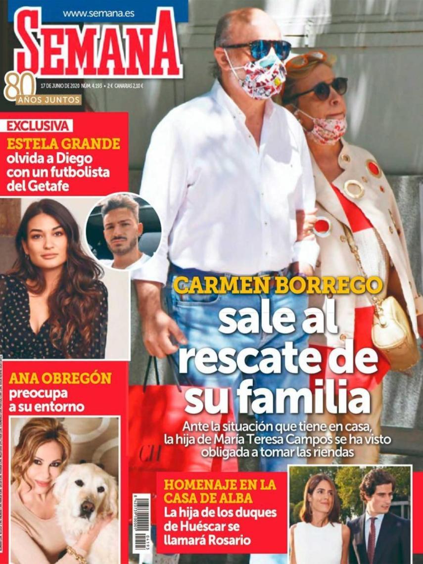 Portada de la revista 'Semana' en la que desvelan la relación entre Estela y Juan.