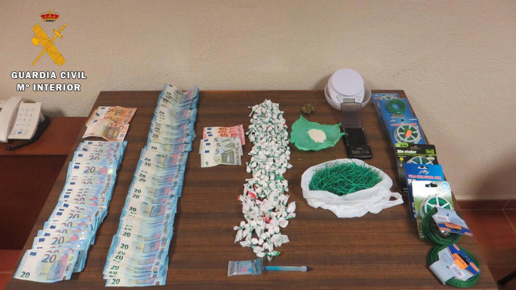 La Guardia Civil ha desactivado un punto de venta de cocaína en La Puebla de Montalbán (Toledo)