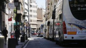 Manifestación de las empresas de transportes de viajeros este miércoles en Albacete. Foto: El Digital de Albacete