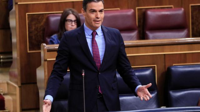 Sánchez este miércoles en la sesión de control del Congreso