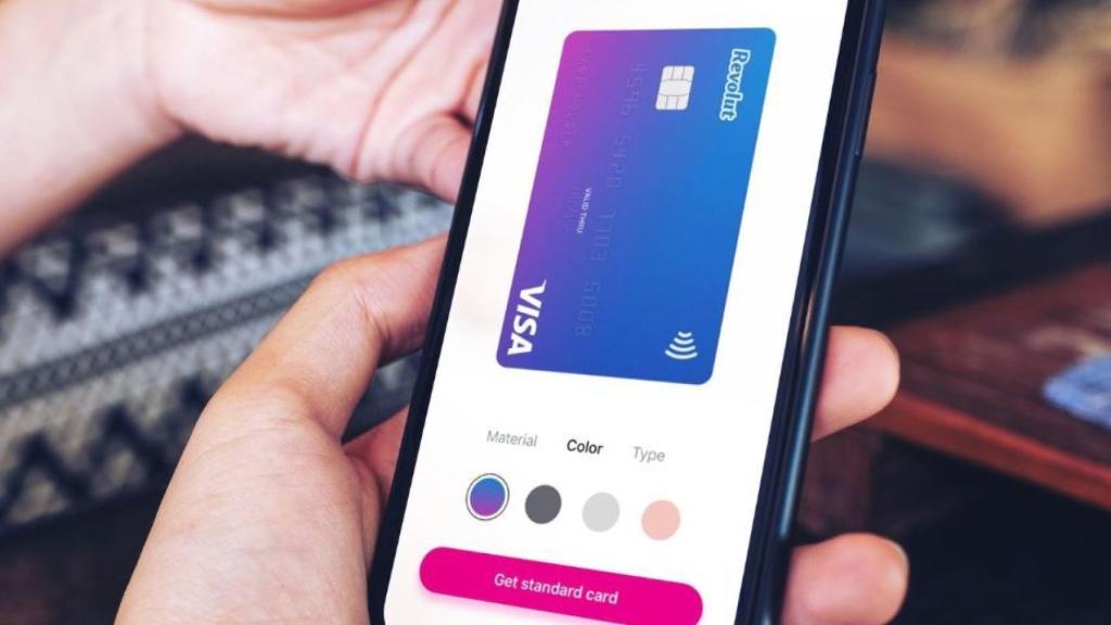 Aplicación móvil de Revolut.