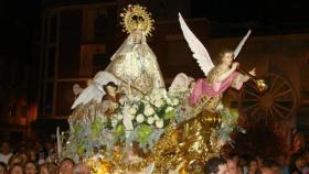 Procesión de la Virgen de la Piedad de Quintanar de la Orden (Toledo). Imagen de archivo