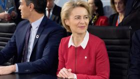 El presidente del Gobierno, Pedro Sánchez, y la presidenta de la Comisión, Ursula von der Leyen