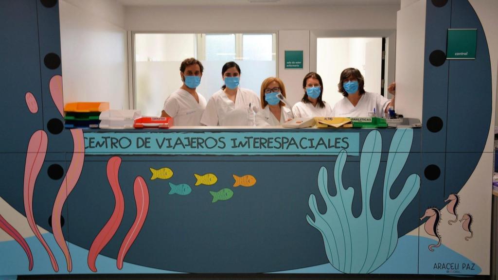 Murales decorados en el Hospital Materno de A Coruña