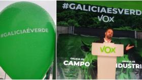 Ecologistas denunciarán a Vox por colocar miles de globos verdes por Galicia