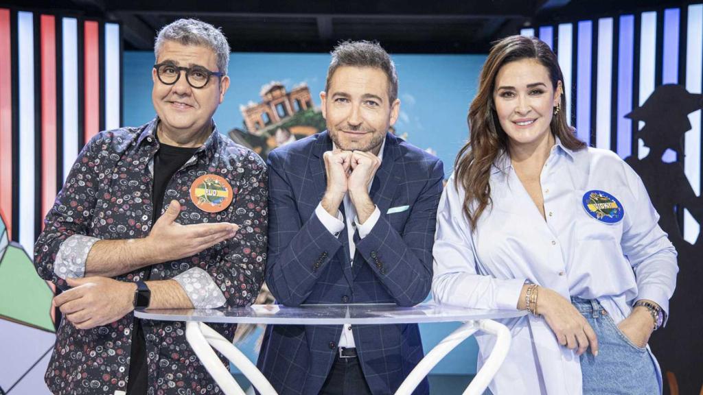 Frank Blanco, Florentino Fernández y Vicky Martín Berrocal en 'Typical Spanish'