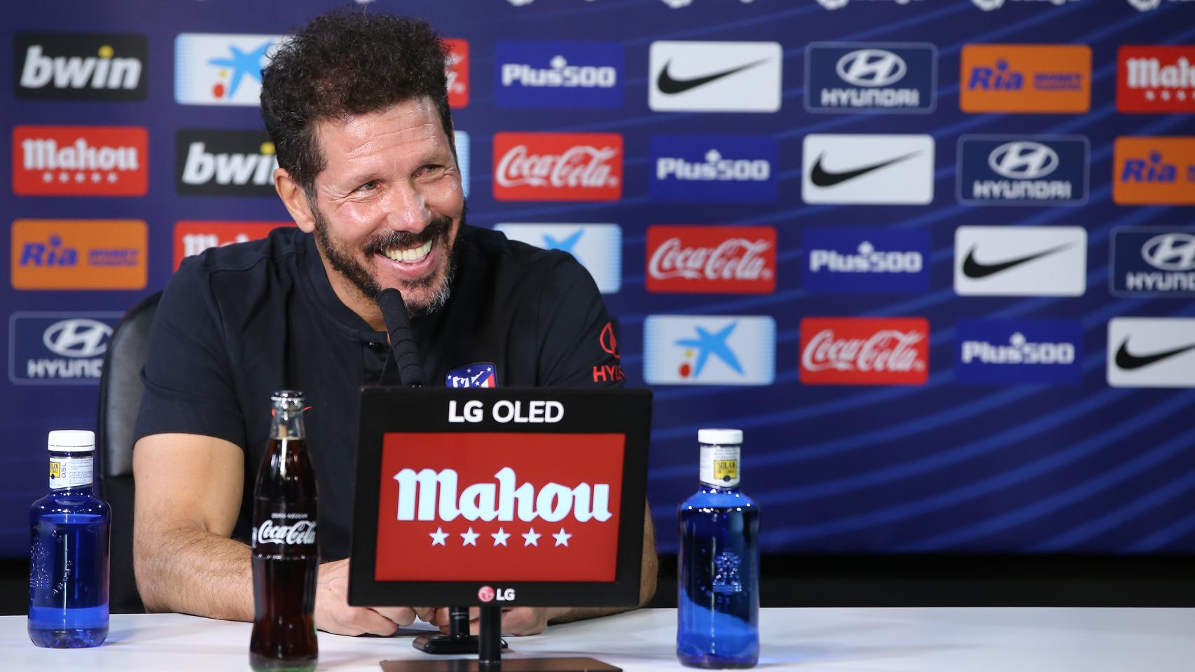 Diego Pablo 'Cholo' Simeone, durante una rueda de prensa