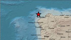 Un terremoto de magnitud 3,3 con epicentro en Laxe sacude la costa gallega de madrugada