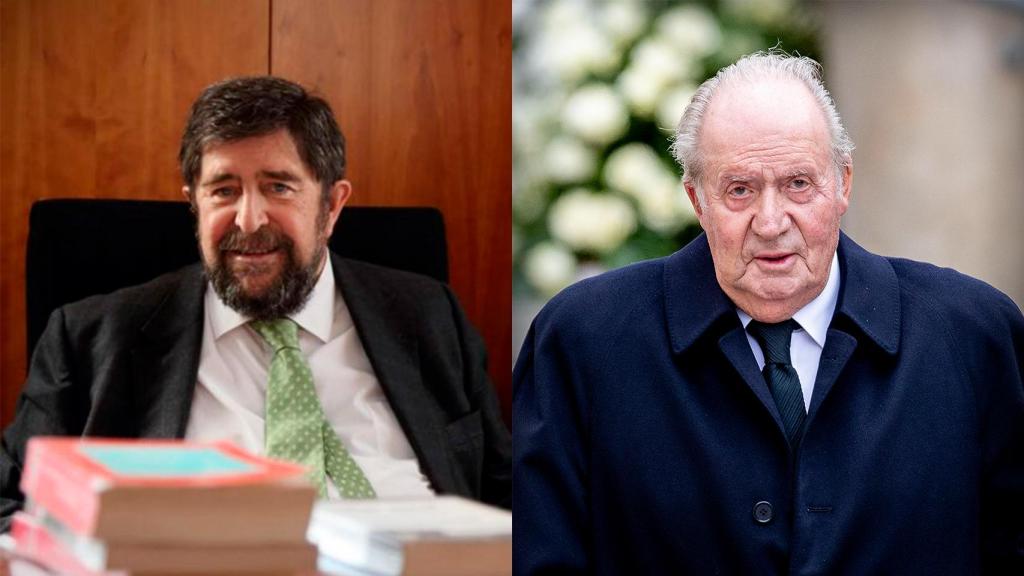 Juan Carlos I y el fiscal José Manuel Campos.