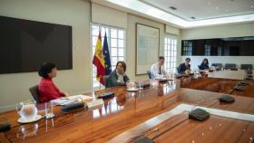El presidente del Gobierno, Pedro Sánchez, se reúne con los presidentes autonómicos por videoconferencia, en Madrid a 14 de junio de 2020