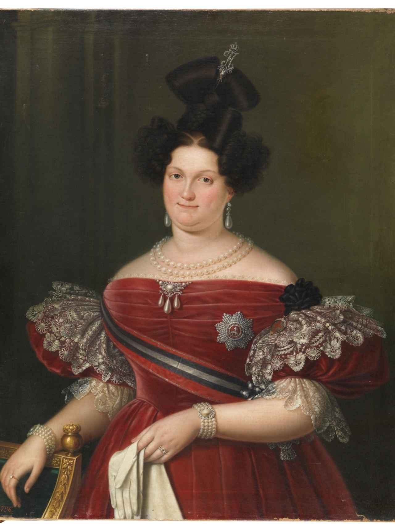 María Cristina de Borbón, según Luis de la Cruz y Ríos.