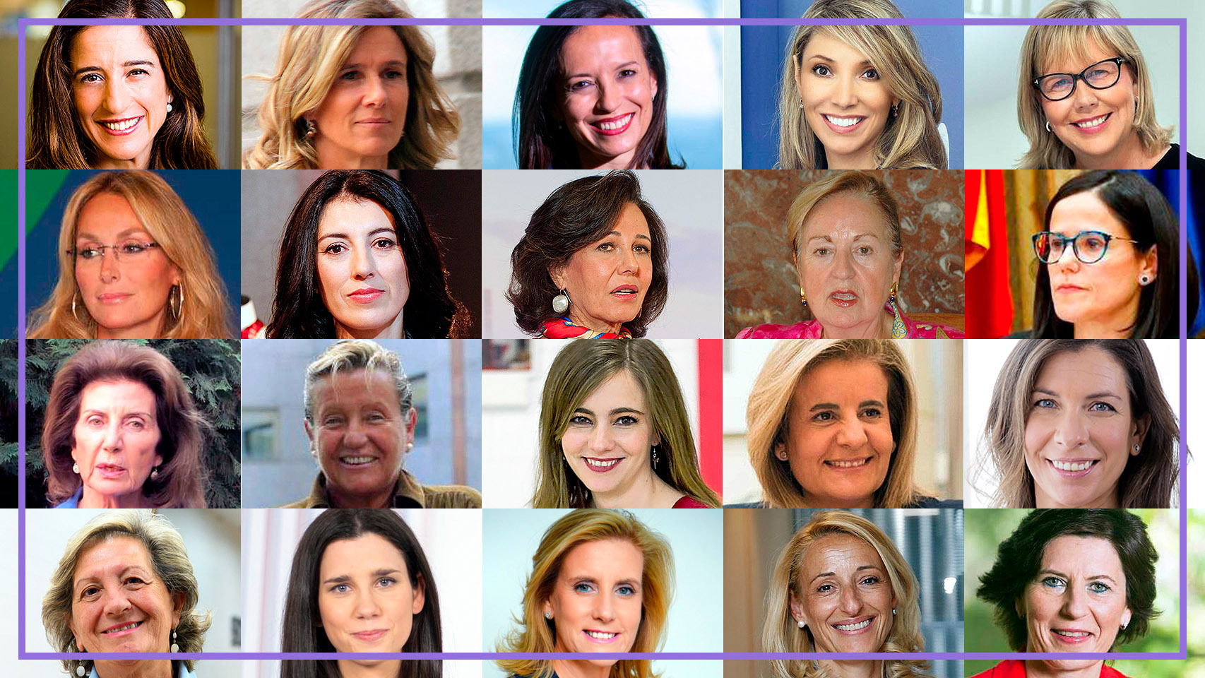 Las únicas 20 mujeres que intervienen en la cumbre de la CEOE.